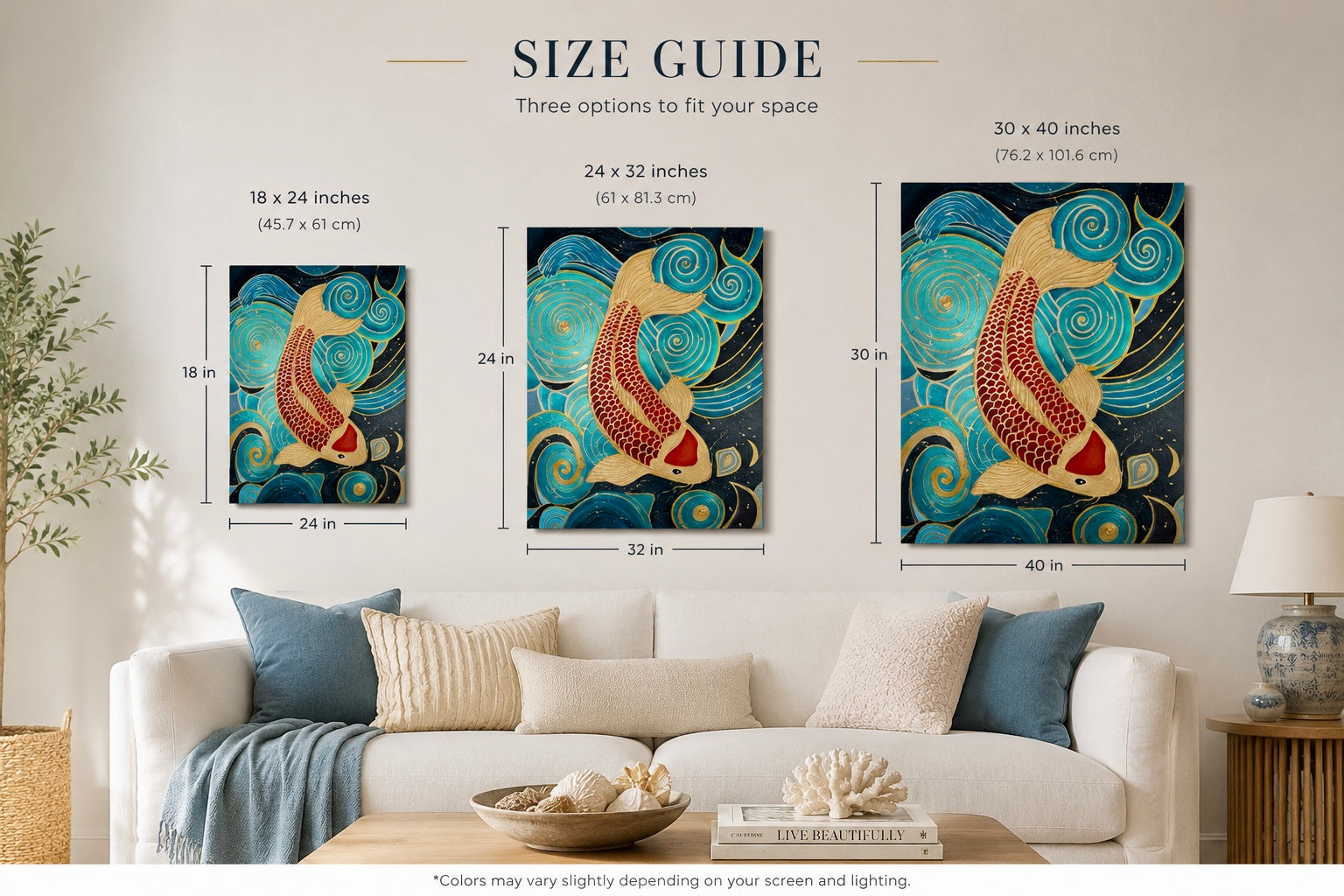 Stillness No I - Coastal Canvas Print by Lina Gomez