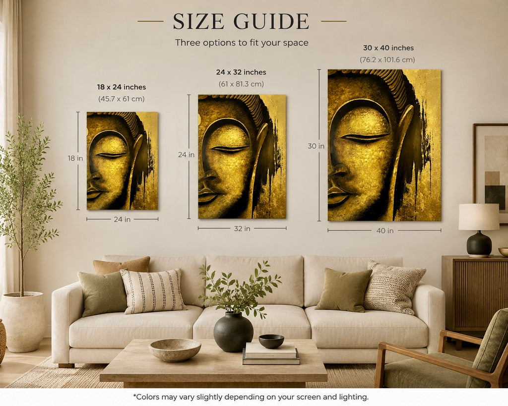 Buddha - Canvas Print by Lina Gomez