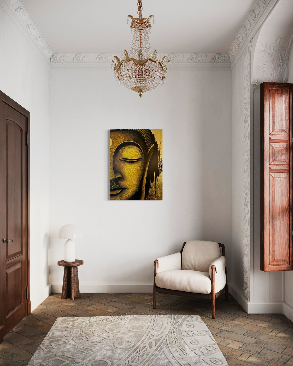 Buddha - Canvas Print by Lina Gomez