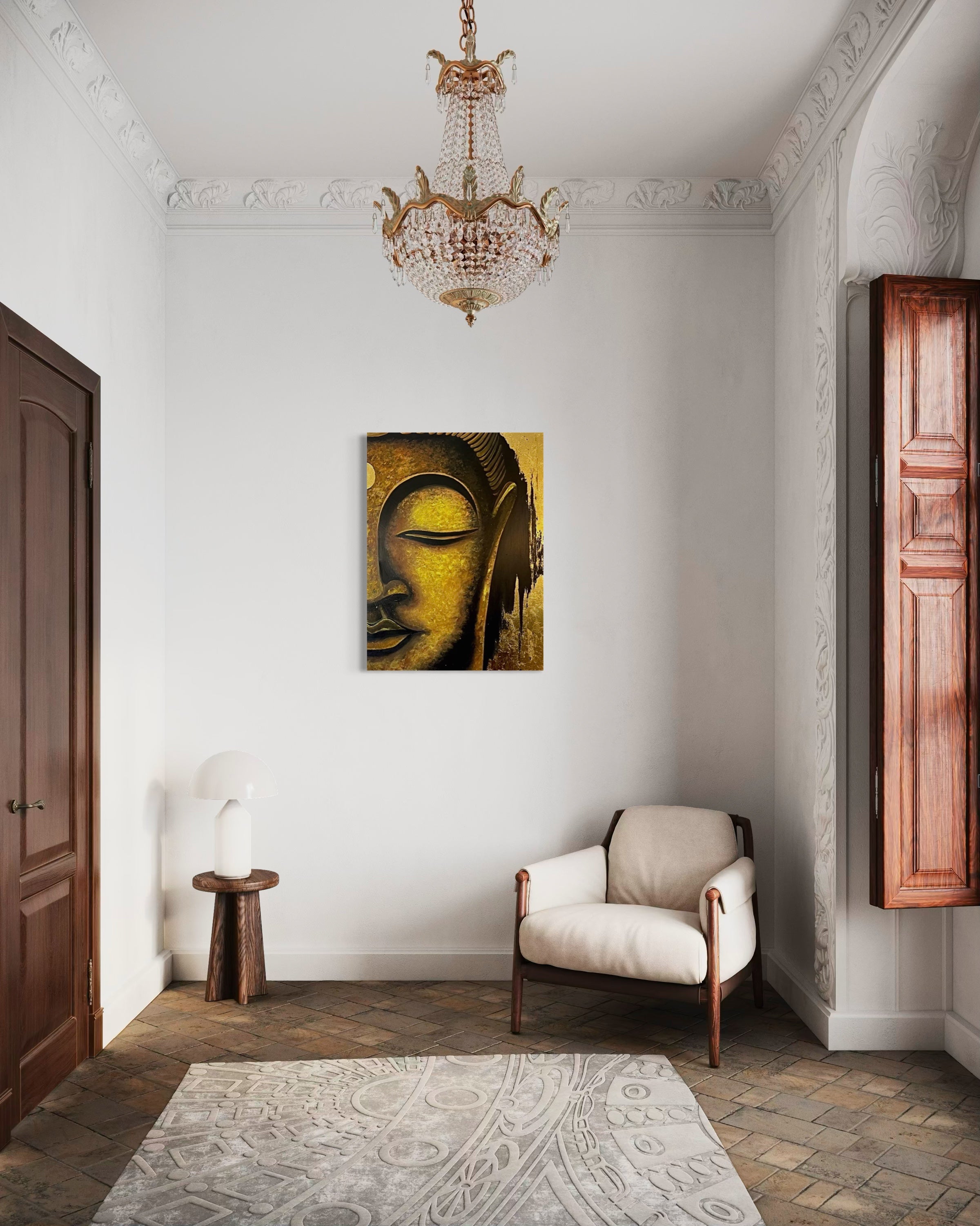 Buddha - Canvas Print by Lina Gomez