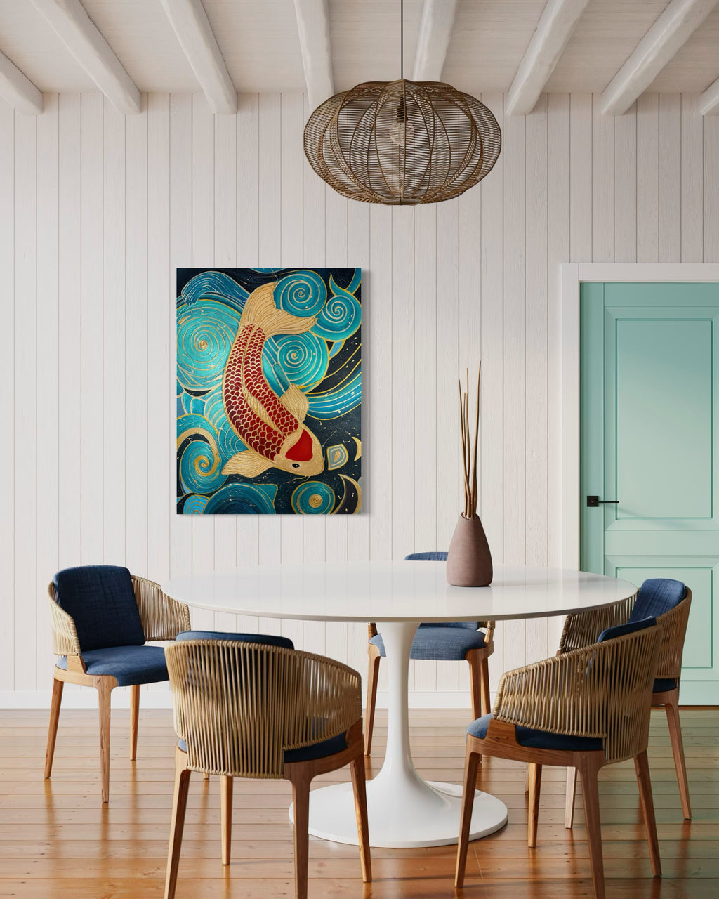Stillness No I - Coastal Canvas Print by Lina Gomez