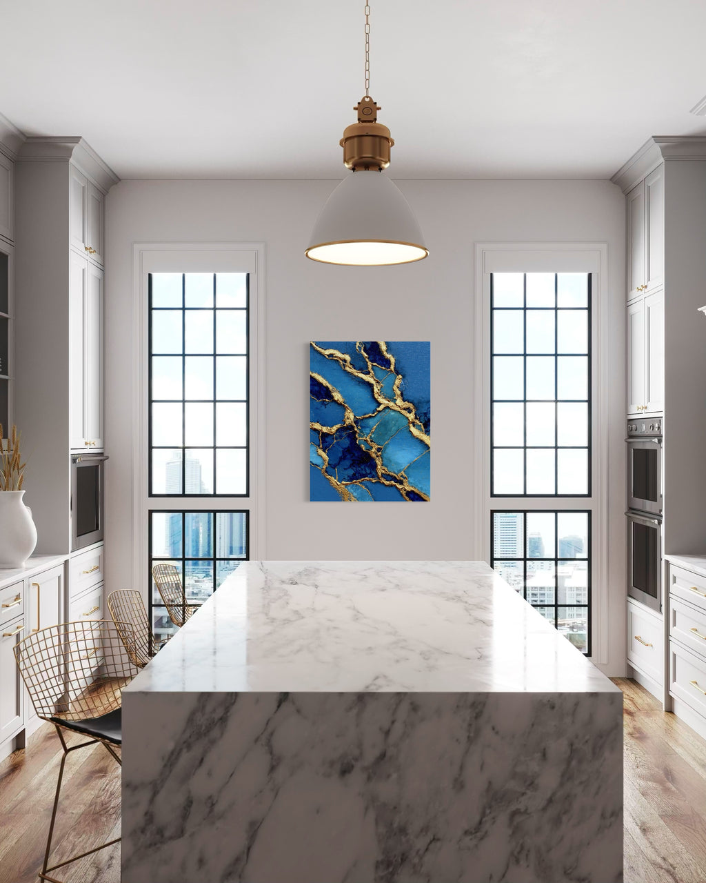 Golden Flow I - Canvas Print