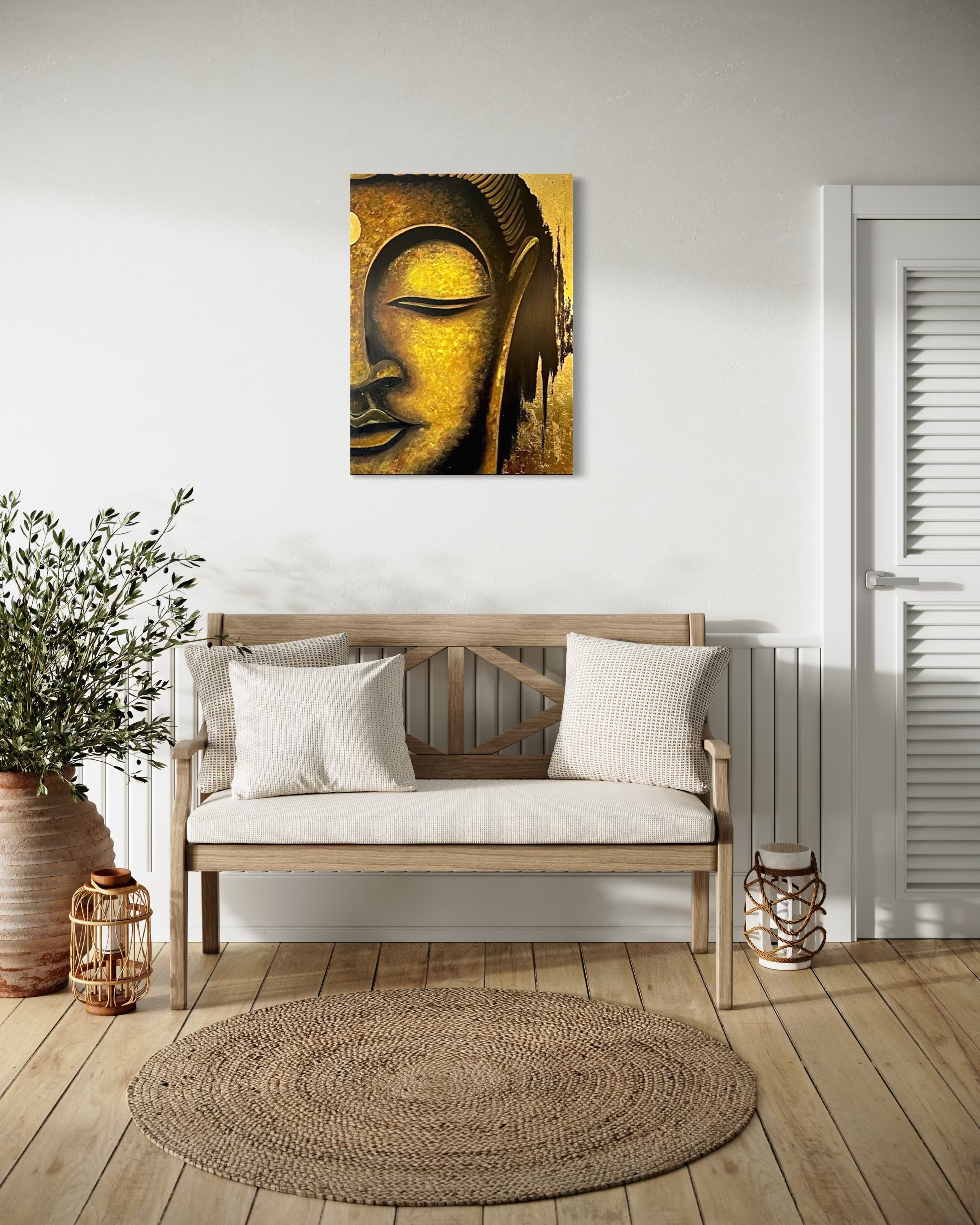 Buddha - Canvas Print by Lina Gomez