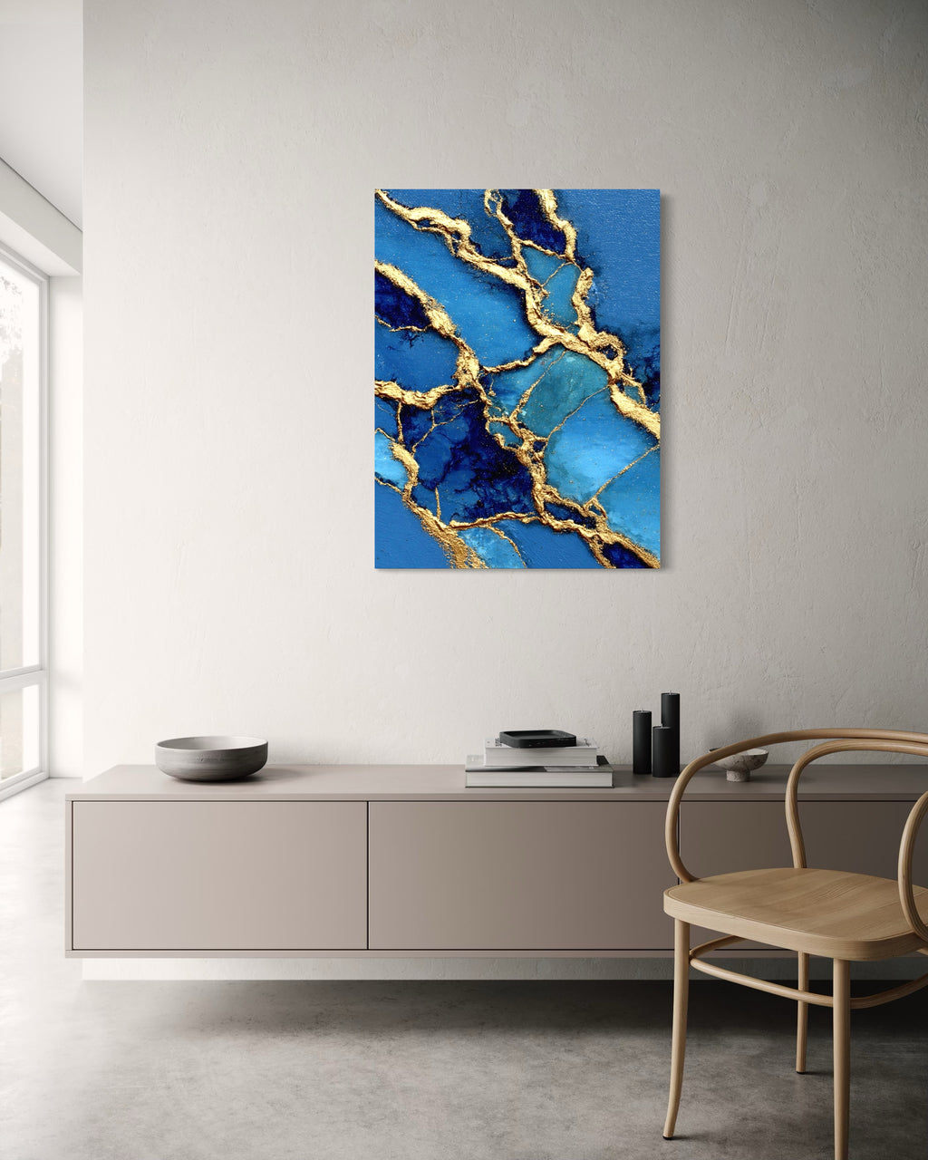 Golden Flow I - Canvas Print
