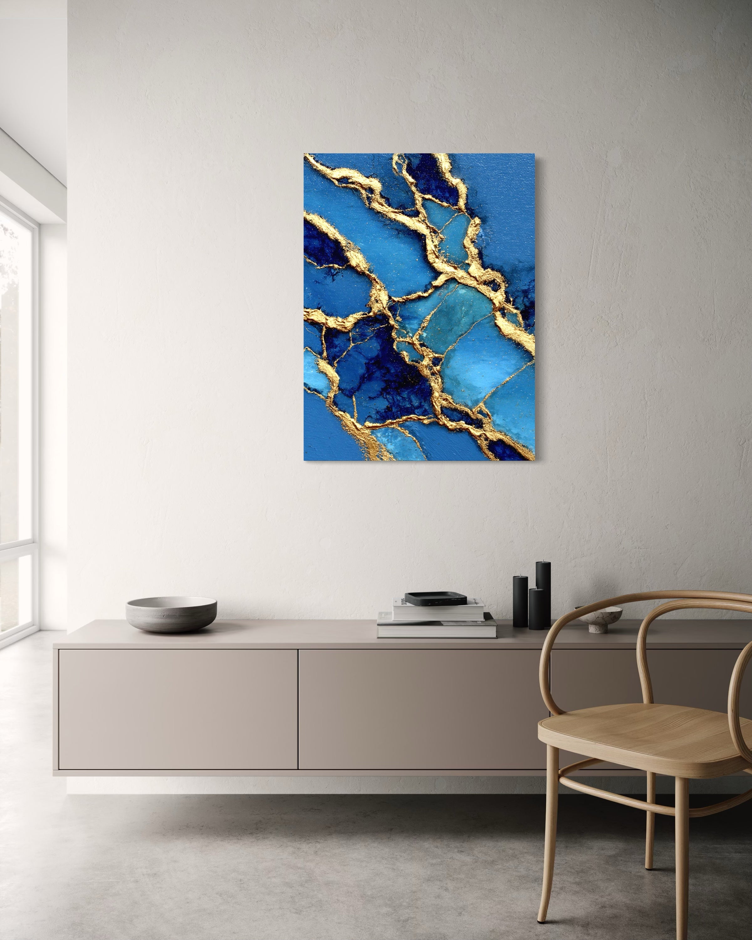 Golden Flow I - Canvas Print