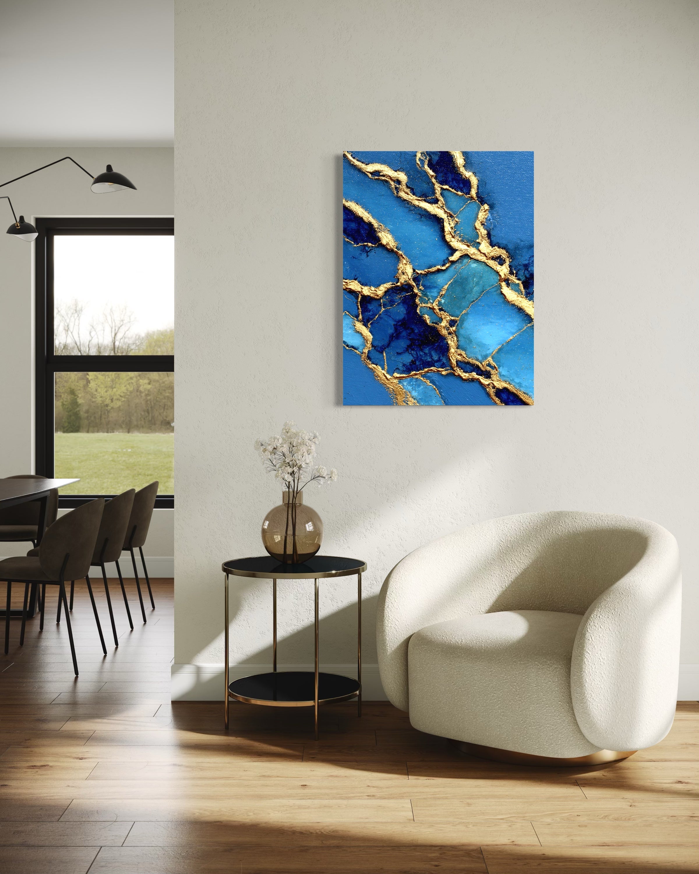 Golden Flow I - Canvas Print
